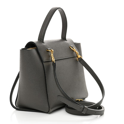 Celine Grained Calfskin Nano Belt Bag Grey 3 of 14