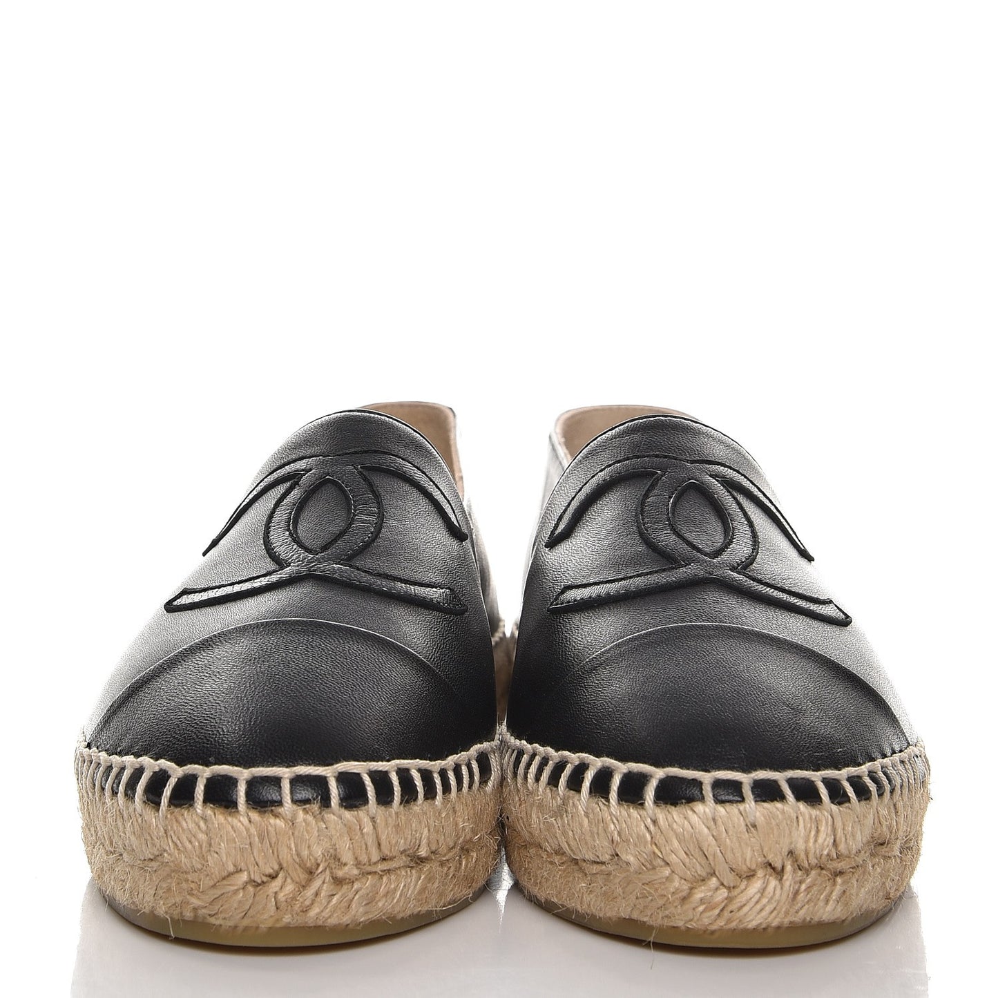 Lambskin CC Espadrilles 37 Black