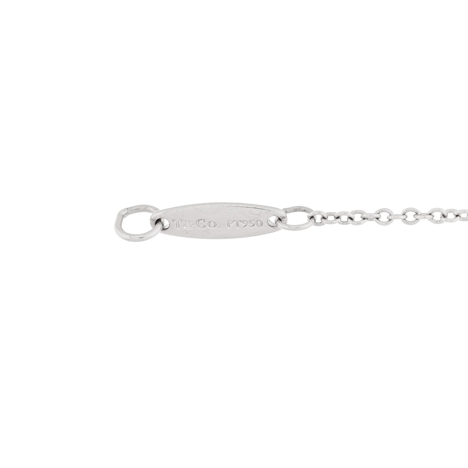 Tiffany Platinum Diamond .15ctw Elsa Peretti Diamonds by the Yard Station Bracelet 3 of 5