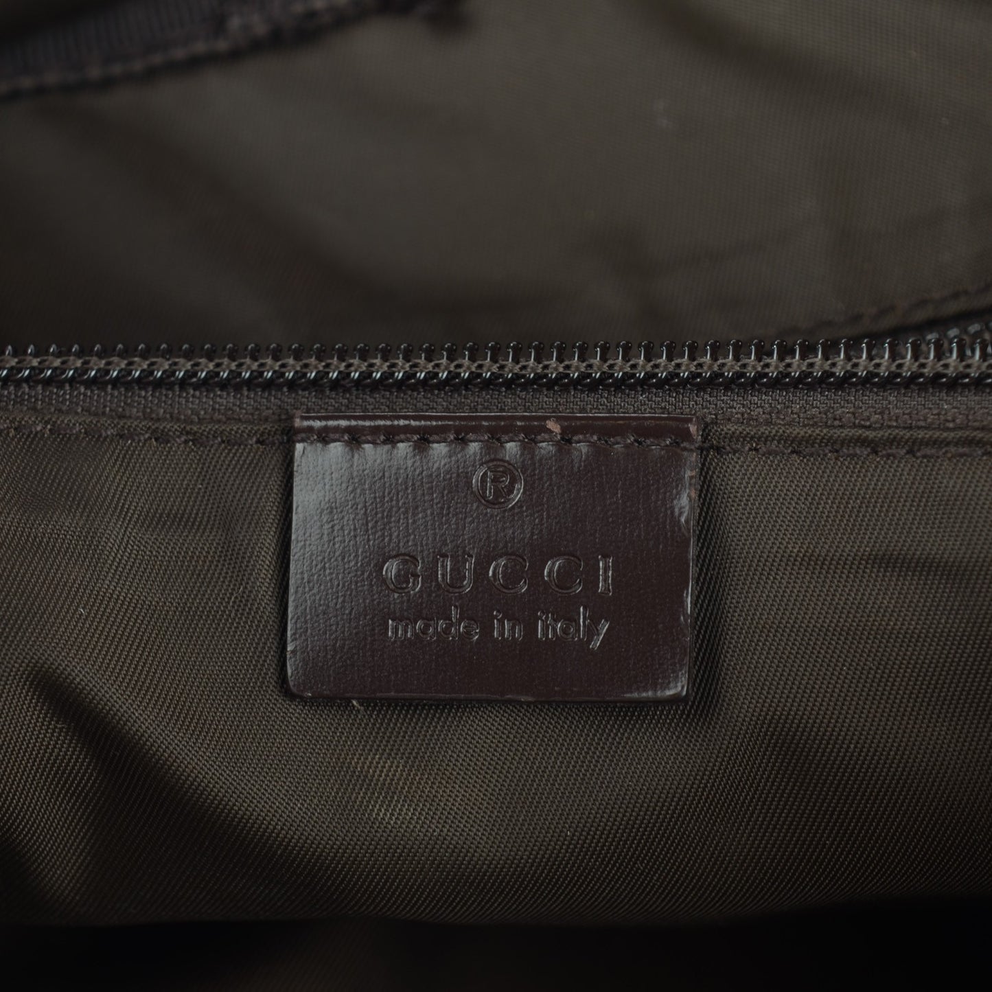 GG Supreme Monogram Large Interlocking G Double Buckle Backpack Dark Brown