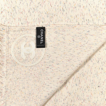 Chanel Cotton Woven CC Beach Towel Beige 4 of 4