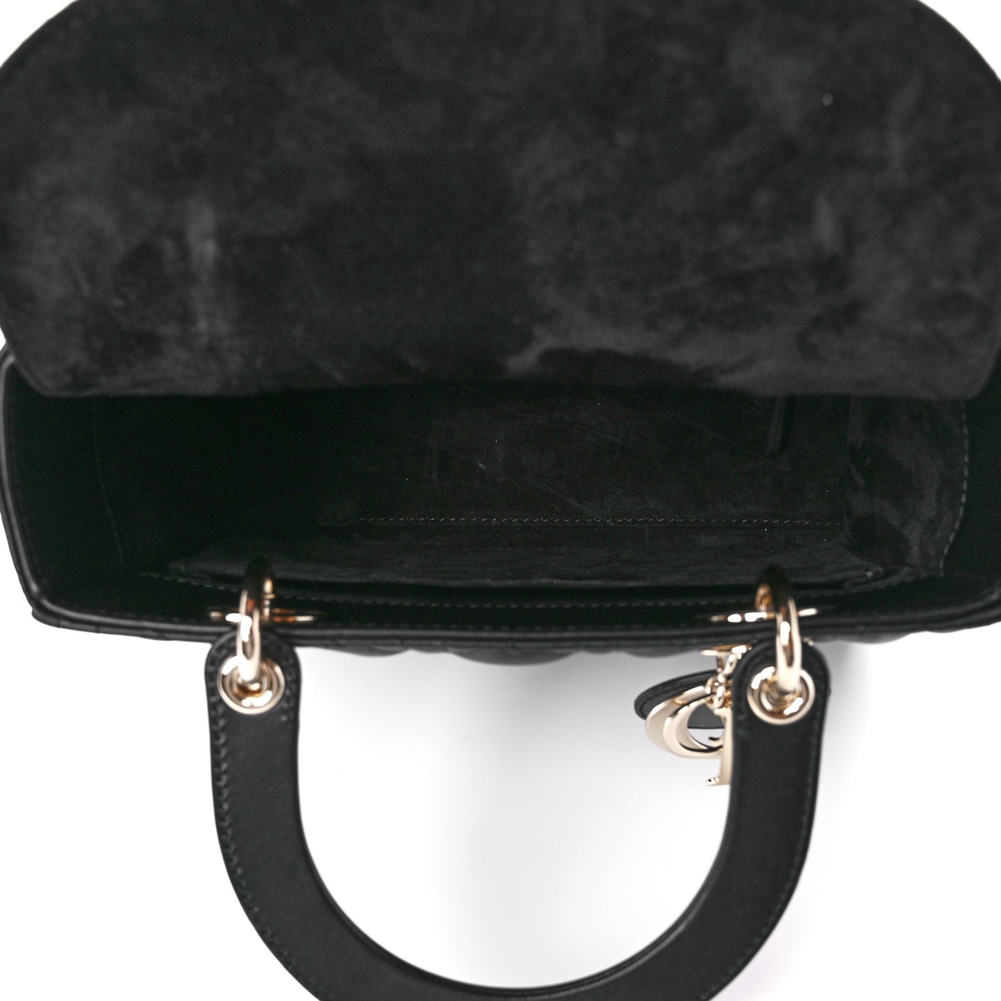 Lambskin Cannage Medium Lady Dior Black