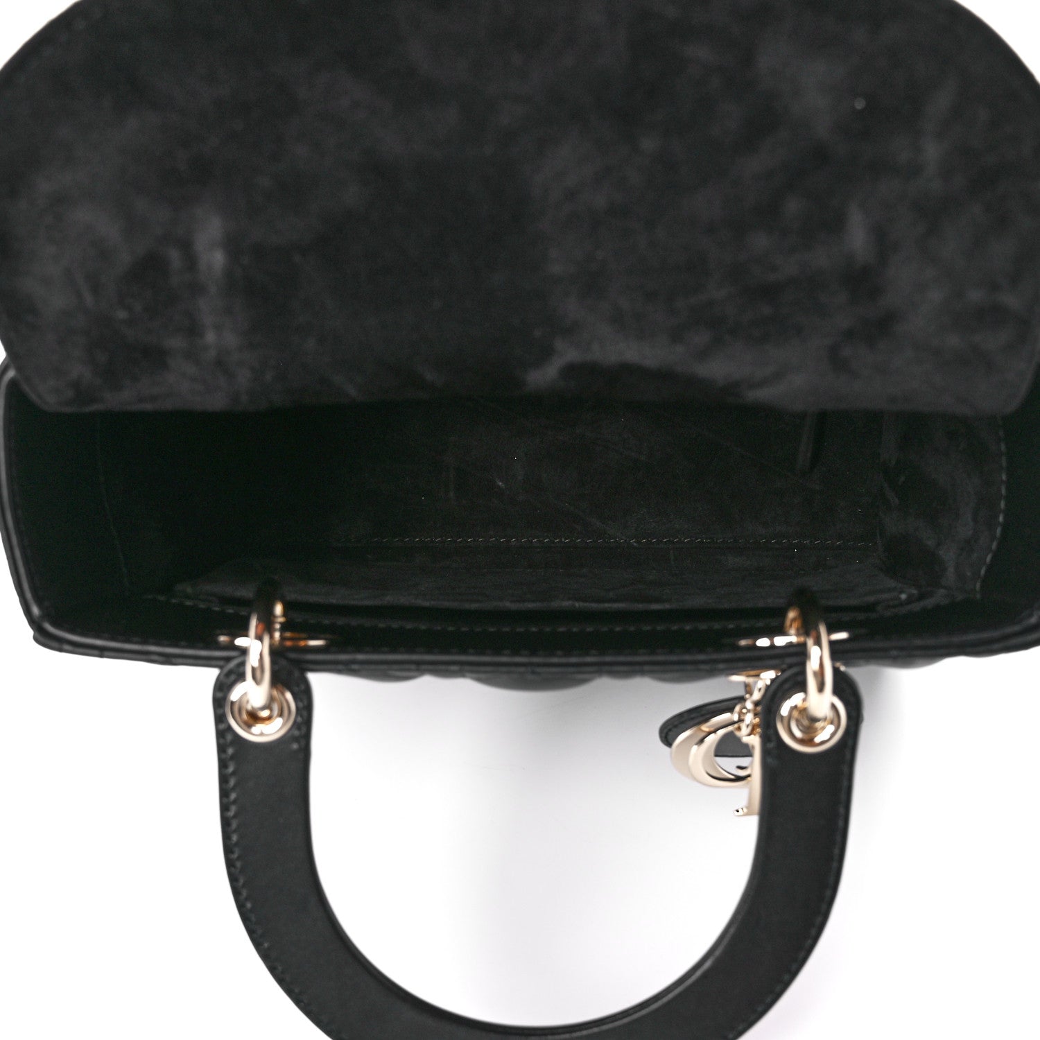 Christian Dior Lambskin Cannage Medium Lady Dior Black 5 of 11