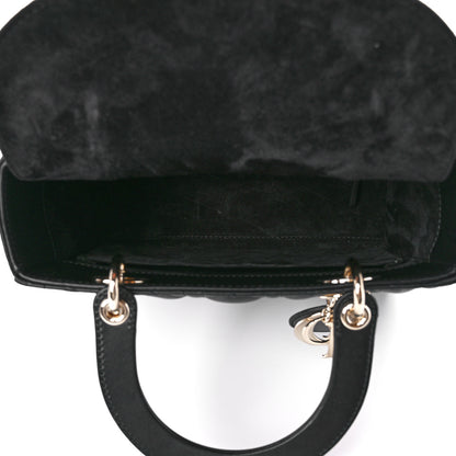 Christian Dior Lambskin Cannage Medium Lady Dior Black 5 of 11