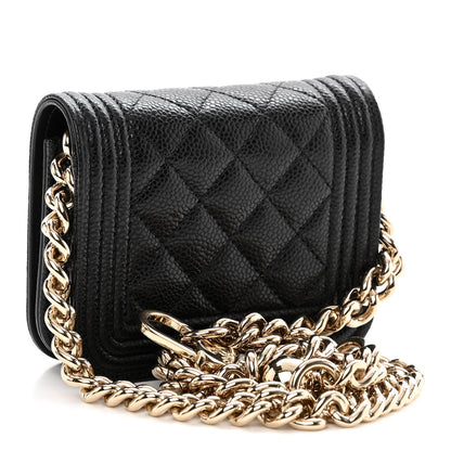 Chanel Caviar Quilted Boy Flap Waist Belt Bag Black 3 of 11