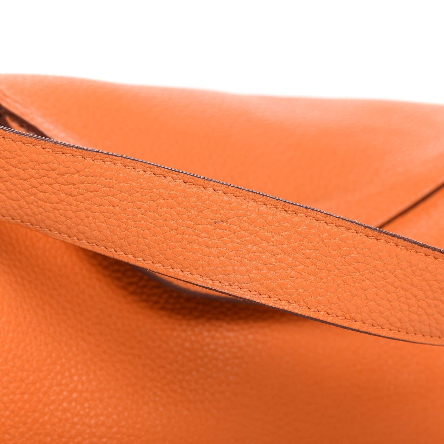 Hermes Taurillon Clemence Lindy 30 Orange 13 of 14