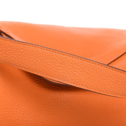 Hermes Taurillon Clemence Lindy 30 Orange 13 of 14