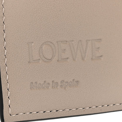 Loewe Grained Calfskin Anagram Trifold Wallet Dark Navy Silver 7 of 10