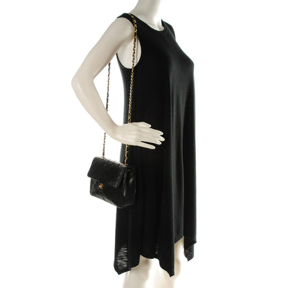 Chanel Lambskin Quilted Small Single Flap Black 2 of 9