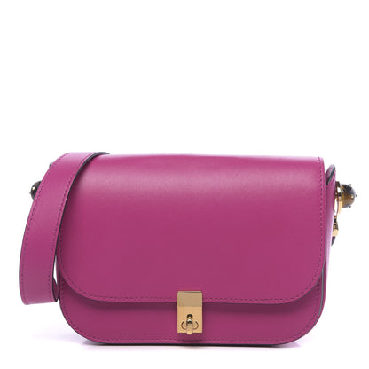 Valentino Garavani Vitello Turnlock Flap Shoulder Bag Deep Cyclamin 1 of 11