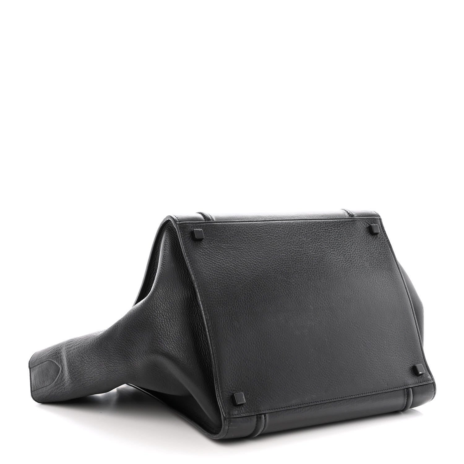Celine Supple Calfskin Medium Phantom Luggage Black 4 of 11
