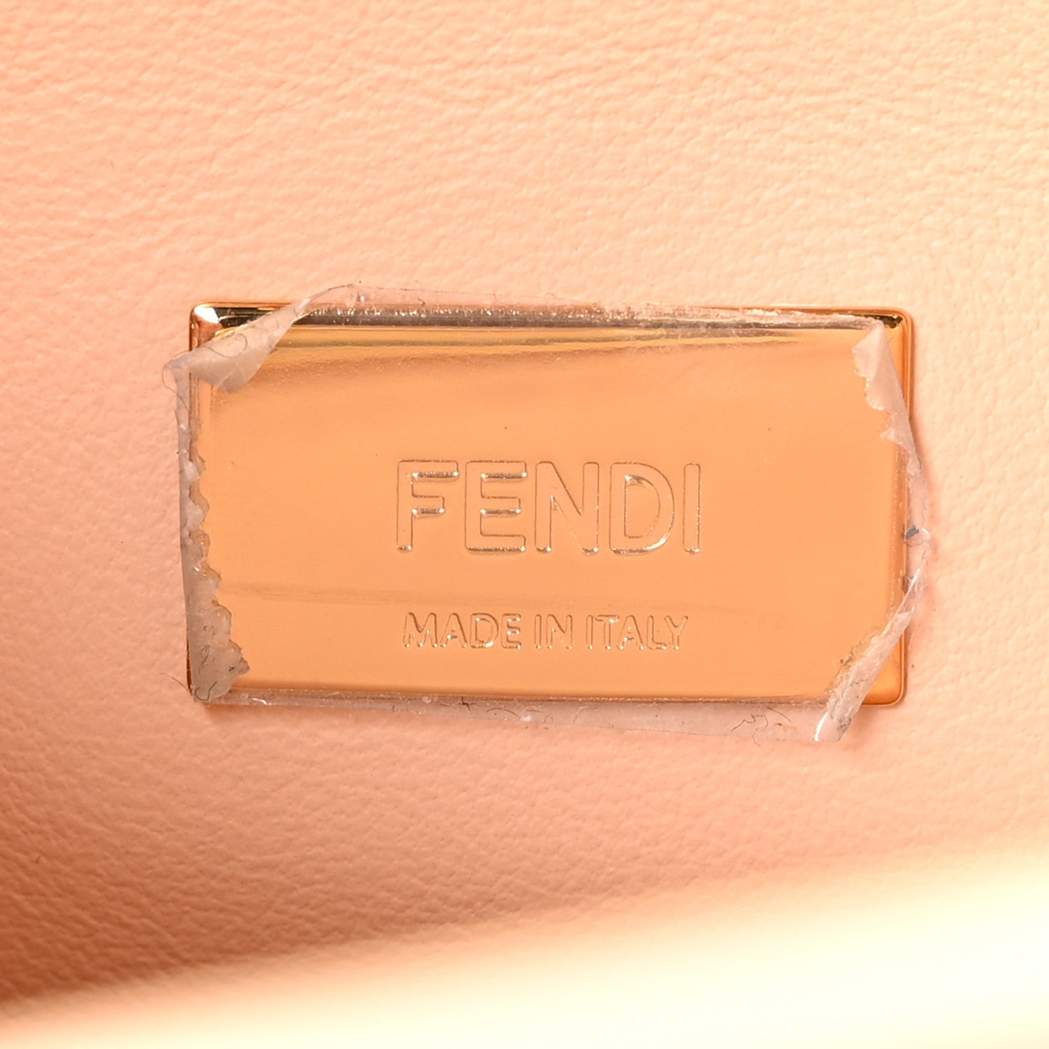 Fendi Vitello Grace Intreccio Mini Peekaboo Iconic Satchel Light Rose 6 of 9