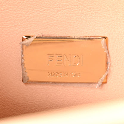 Fendi Vitello Grace Intreccio Mini Peekaboo Iconic Satchel Light Rose 6 of 9