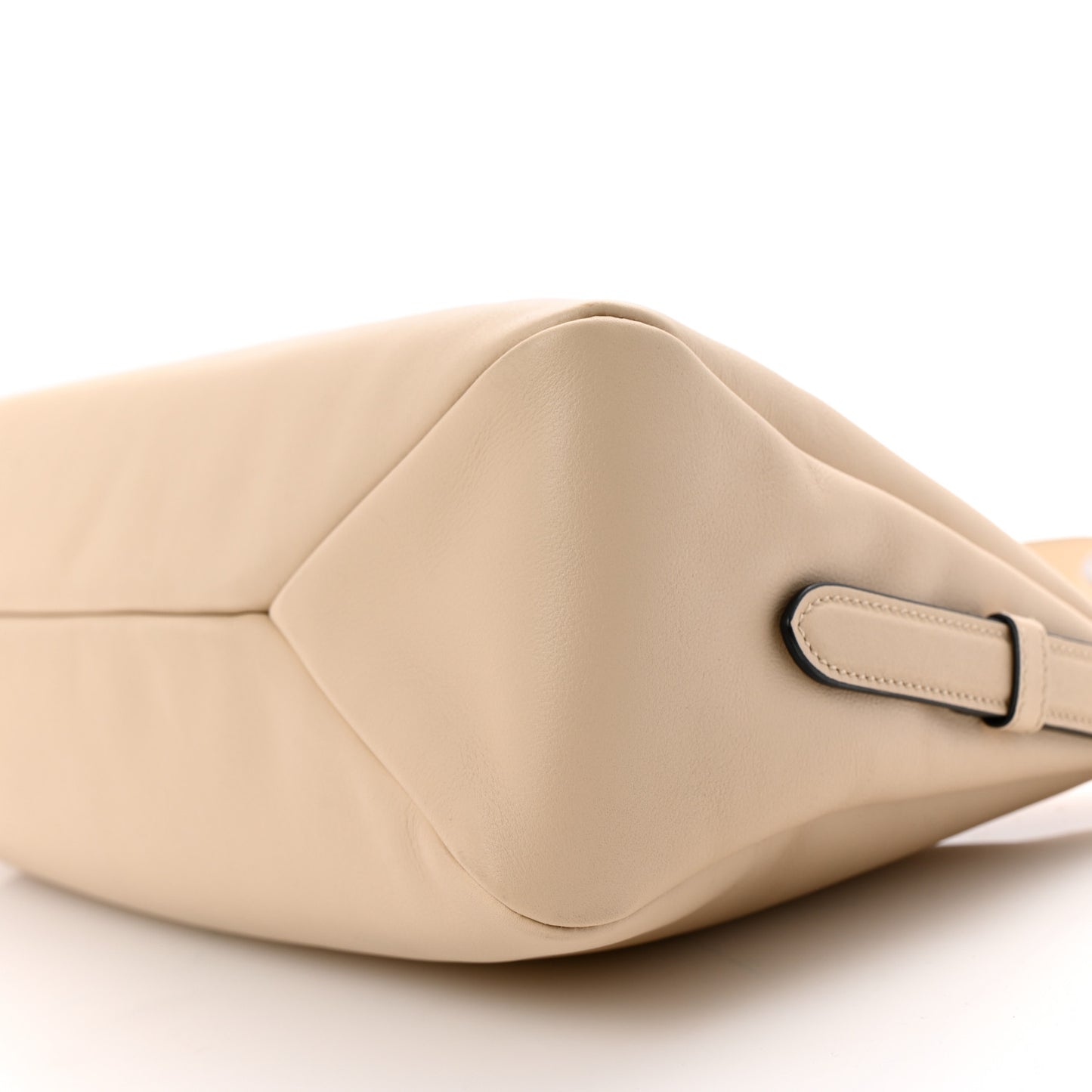 Soft Calfskin Large Aimée Shoulder Bag Travertine