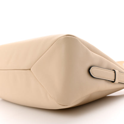 Prada Soft Calfskin Large Aimée Shoulder Bag Travertine 8 of 9