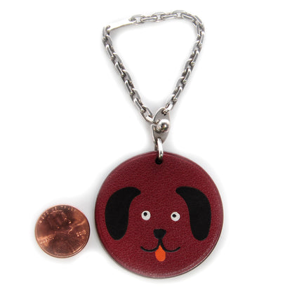 Hermes Swift Dog Key Chain Bag Charm Rouge H 2 of 4