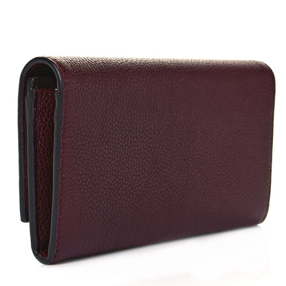 Gucci Grainy Calfskin Zumi Continental Wallet Vintage Bordeaux 3 of 7