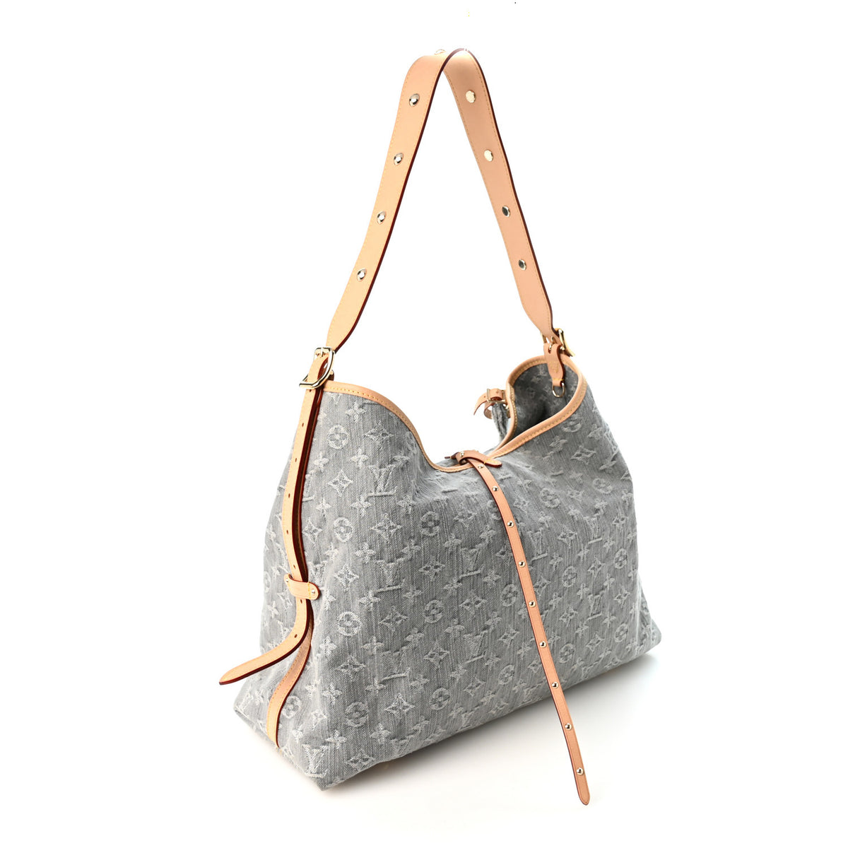 Louis Vuitton Monogram Denim CarryAll MM  Washed Gray 3 of 9