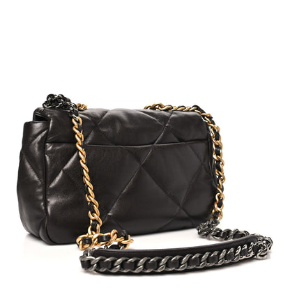 Chanel Lambskin Quilted Medium Chanel 19 Flap Dark Brown 3 of 11