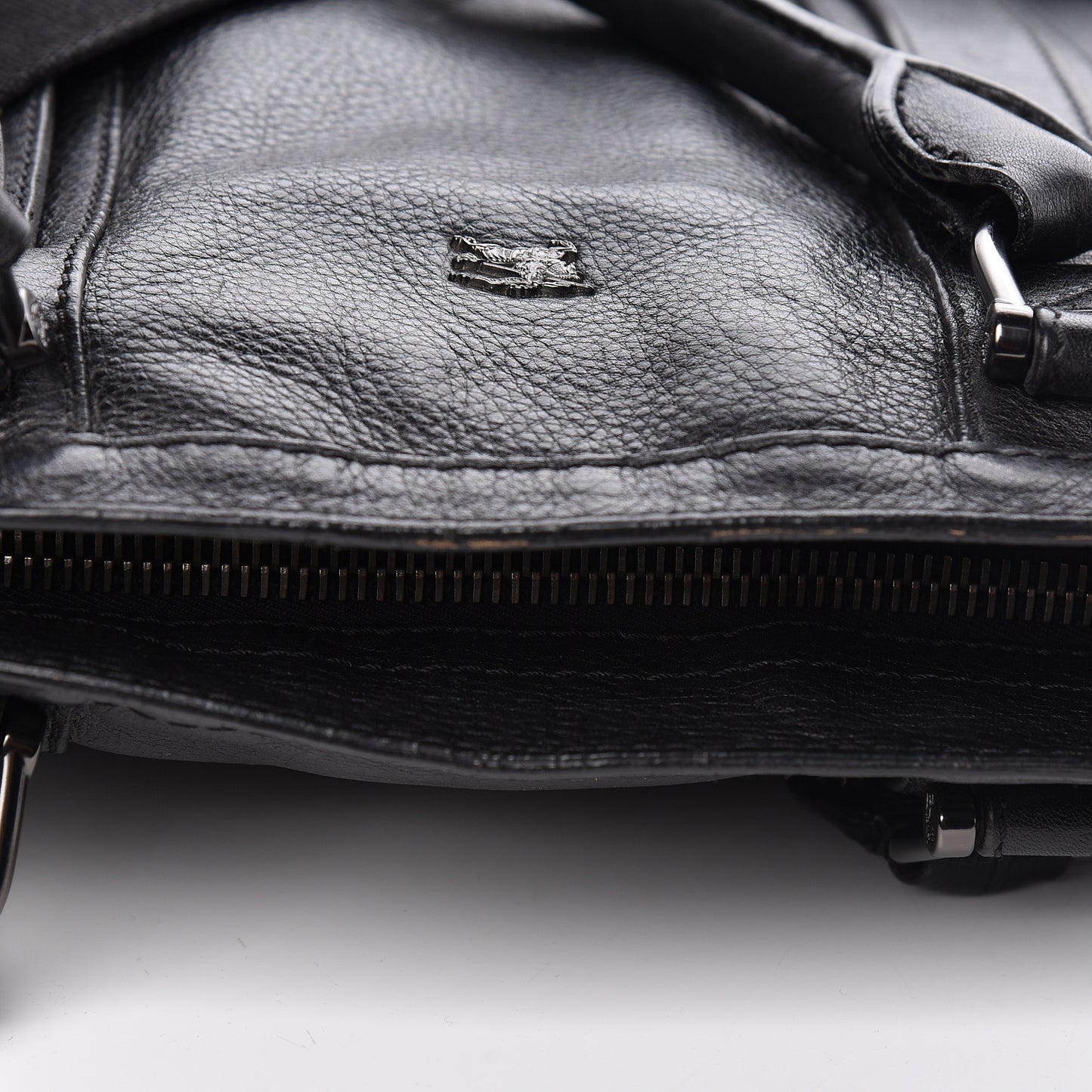 Grainy Calfskin Tote Black