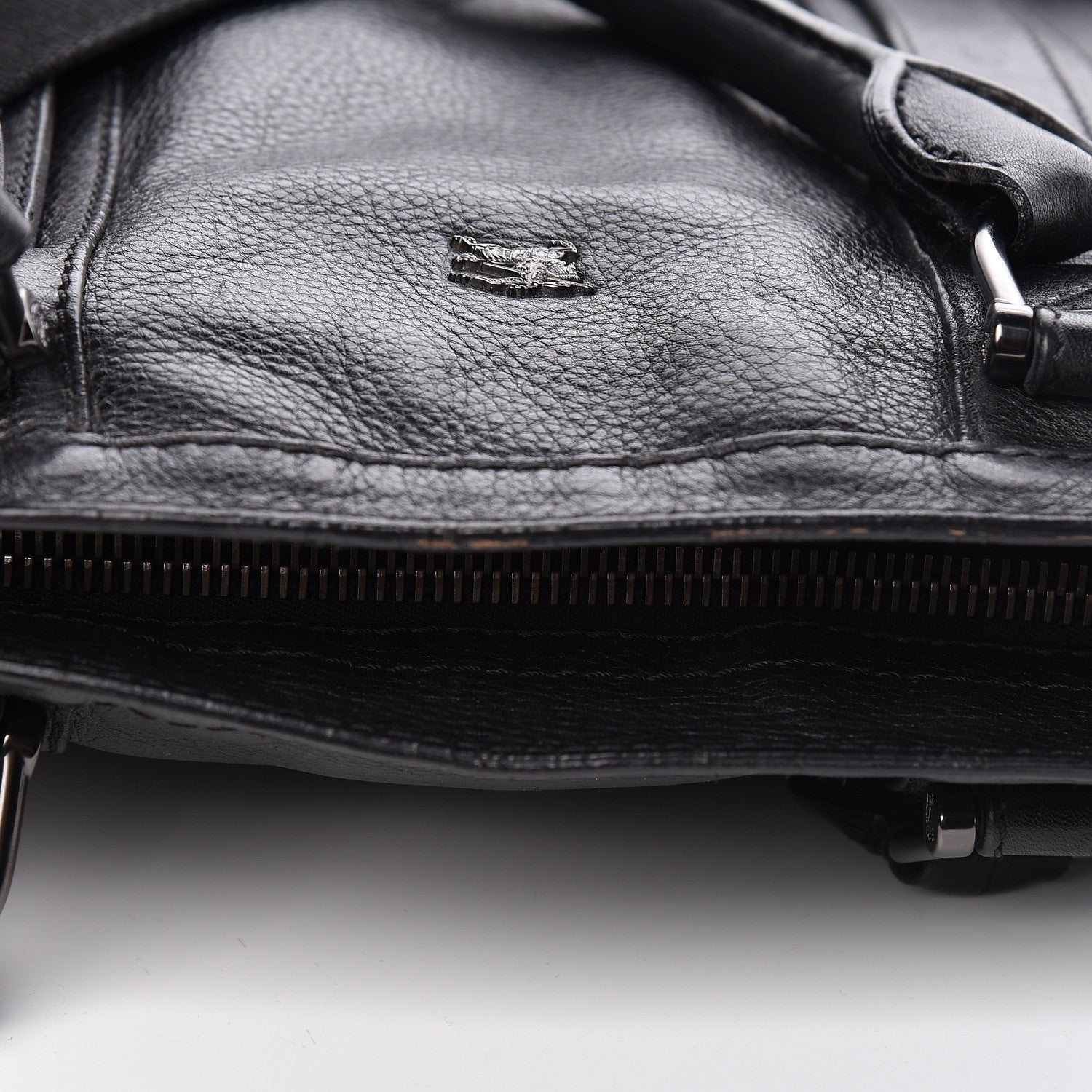 Burberry Grainy Calfskin Tote Black 10 of 17