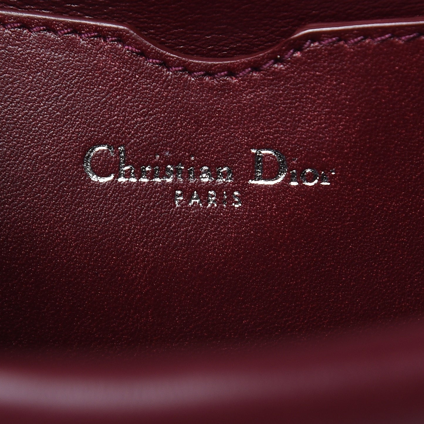 Calfskin Tri-Color Micro Be Dior Flap Pink Burgundy Red