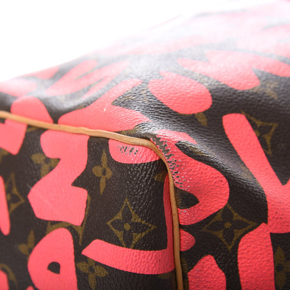 Louis Vuitton Monogram Graffiti Keepall 50 Fuchsia 7 of 13