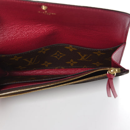 Louis Vuitton Monogram Emilie Wallet Fuchsia 5 of 9