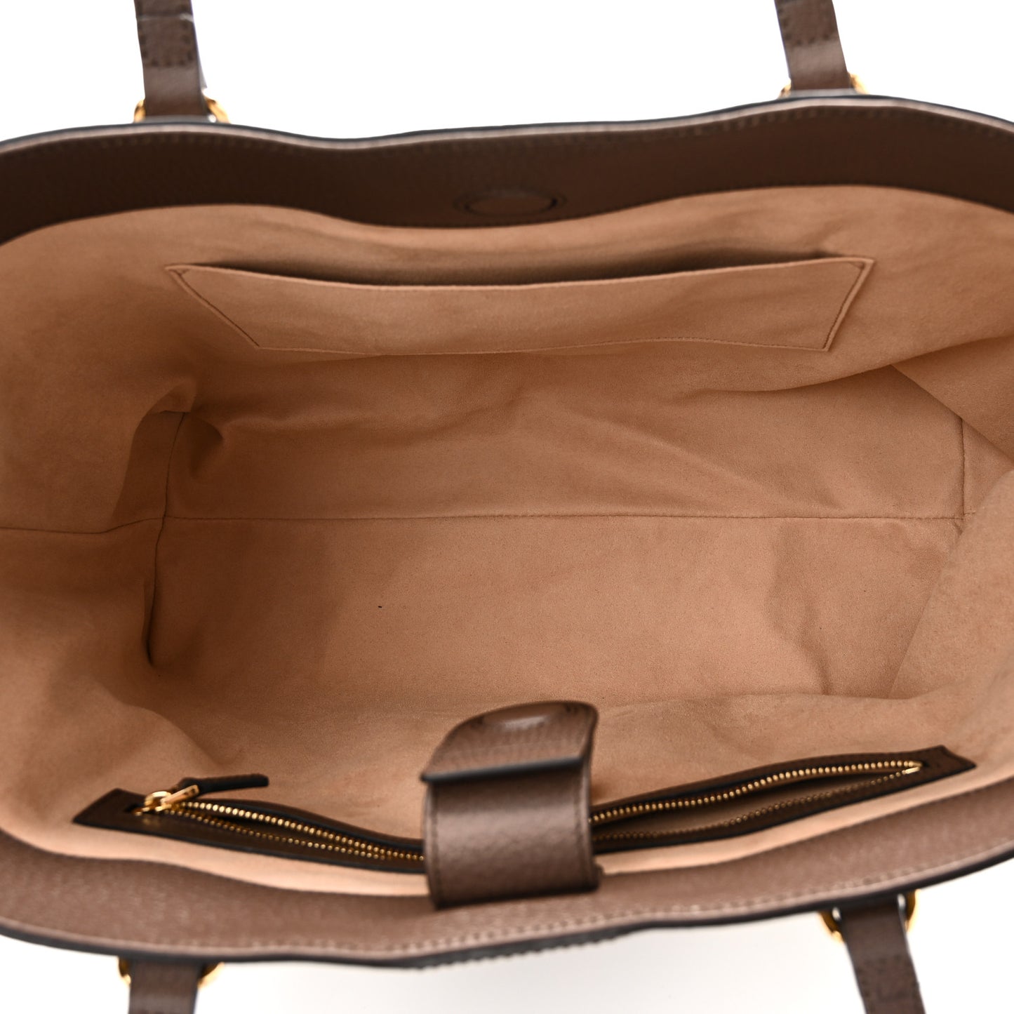 GG Supreme Monogram Medium Ophidia Shopping Tote Brown