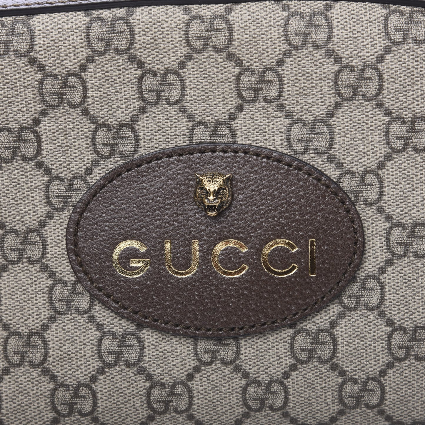 GG Supreme Monogram Web Neo Vintage Shoulder Bag Beige New Acero Crop