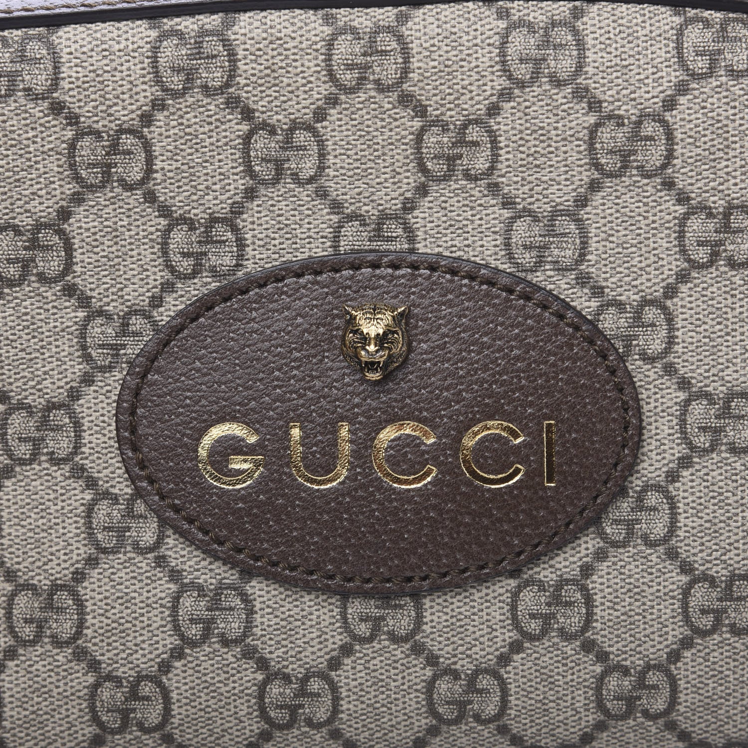 Gucci GG Supreme Monogram Web Neo Vintage Shoulder Bag Beige New Acero Crop 10 of 10
