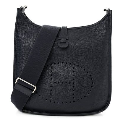 Hermes Taurillon Clemence Evelyne III PM Bleu Nuit 1 of 10