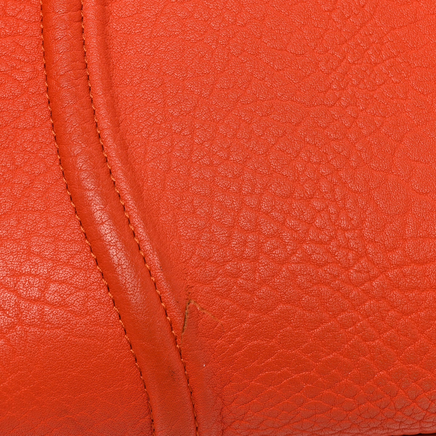 Bullhide Calfskin Medium Phantom Luggage Burnt Orange