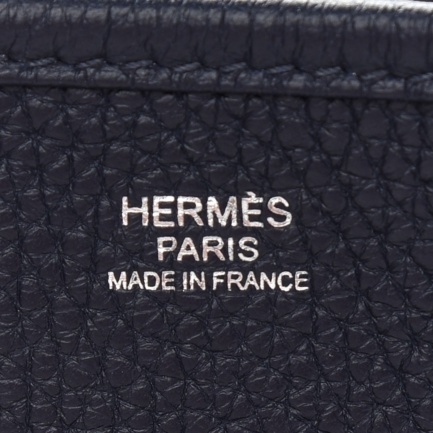 Hermes Taurillon Clemence Evelyne III GM Bleu Nuit 6 of 9