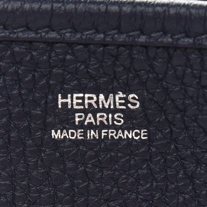 Hermes Taurillon Clemence Evelyne III GM Bleu Nuit 6 of 9
