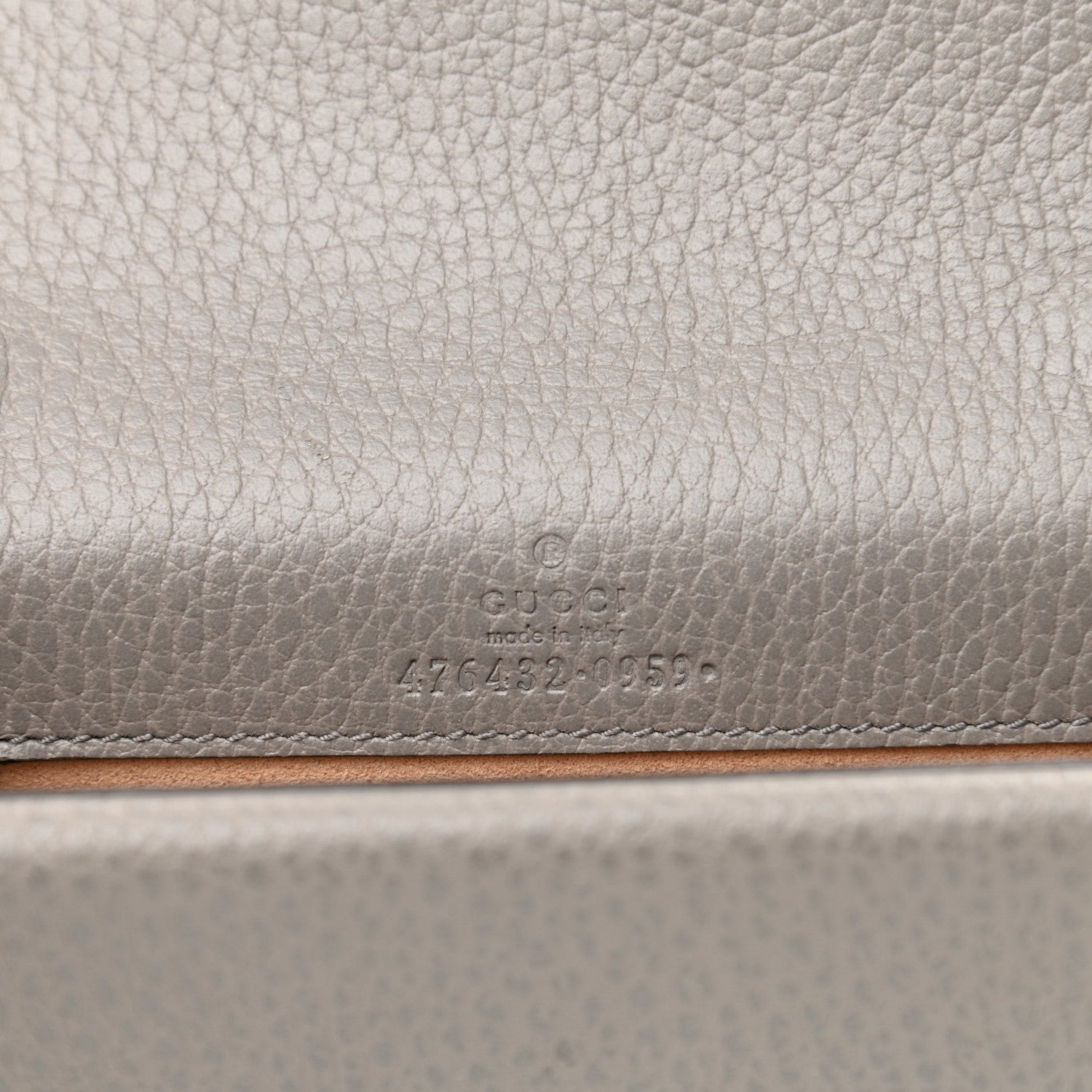 Gucci Dollar Calfskin Crystal Super Mini Dionysus Shoulder Bag Dusty Grey Black Diamond 6 of 7