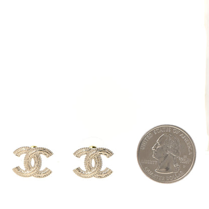 Chanel Metal CC Earrings Gold 2 of 5