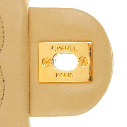 Chanel Lambskin Quilted Mini Square Flap Beige 5 of 9