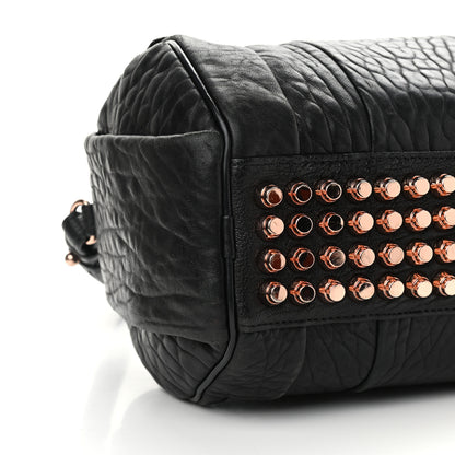 Alexander Wang Pebbled Lambskin Rockie Black Rose Gold Hardware 8 of 16