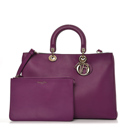 Christian Dior Calfskin Large Diorissimo Bag Purple 6 of 19