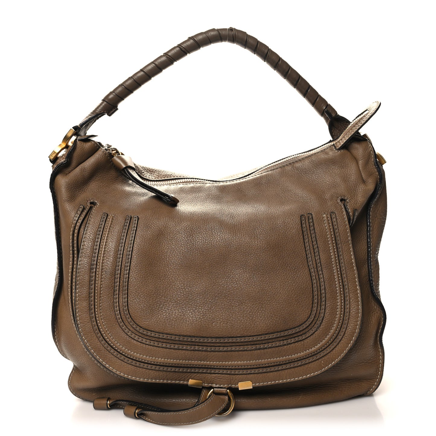 Calfskin Medium Marcie Hobo Nut