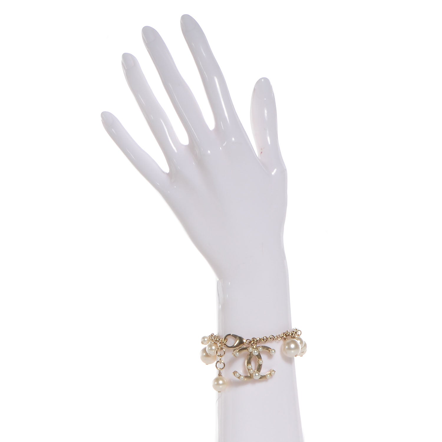 Chanel Pearl CC Bracelet Gold 2 of 5