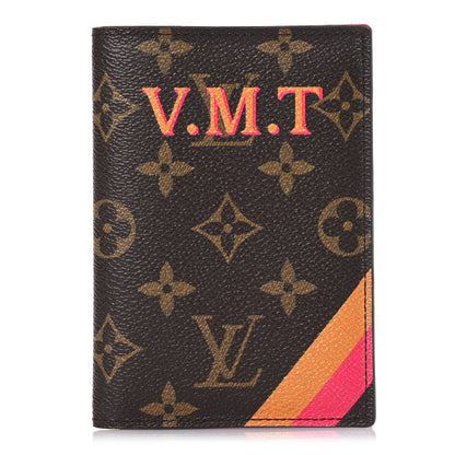 Louis Vuitton Monogram My LV Heritage Passport Cover Orange Fuchsia 1 of 11