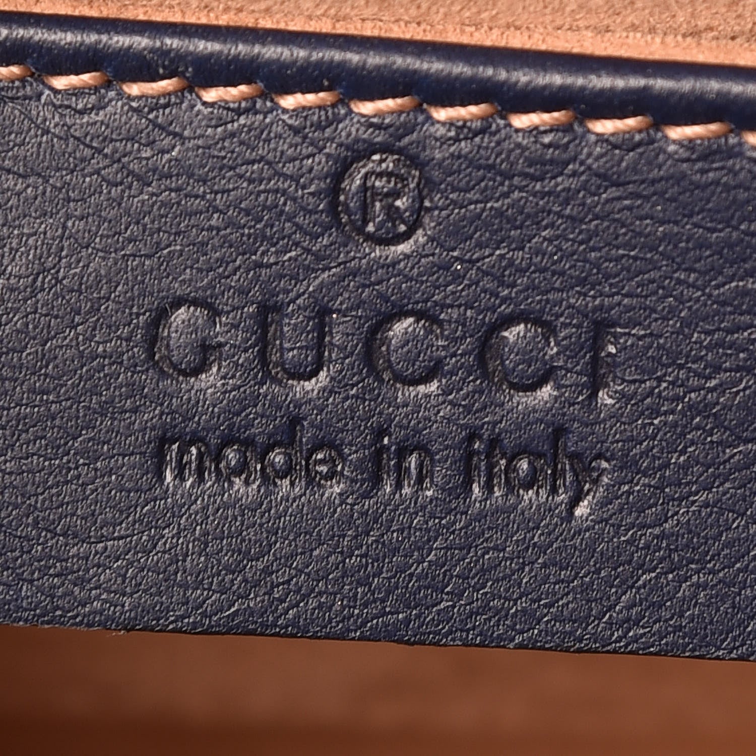 Gucci Calfskin Studded Small Padlock Shoulder Bag Blue Agata 8 of 10