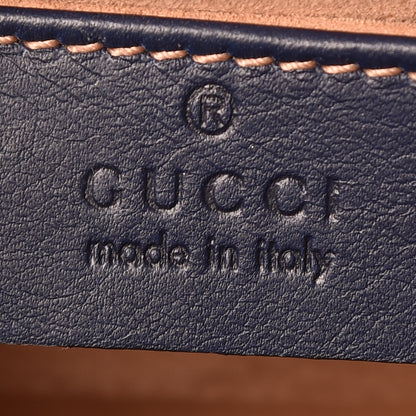 Gucci Calfskin Studded Small Padlock Shoulder Bag Blue Agata 8 of 10