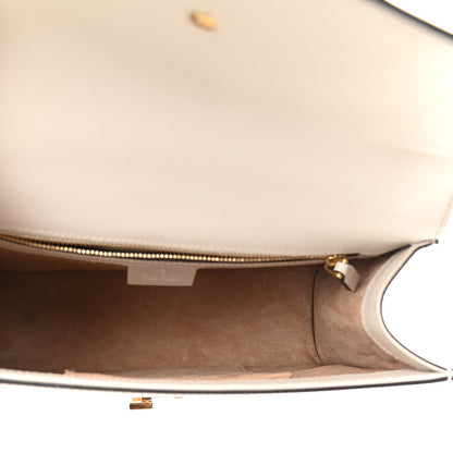Gucci Calfskin Small Sylvie Shoulder Bag Off White 5 of 13