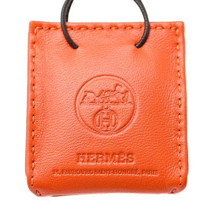 Hermes Milo Lambskin Swift Shopping Bag Charm Feu Gold 3 of 3
