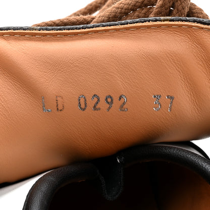Louis Vuitton Monogram Calfskin Lous Sneakers 37 Black 9 of 9