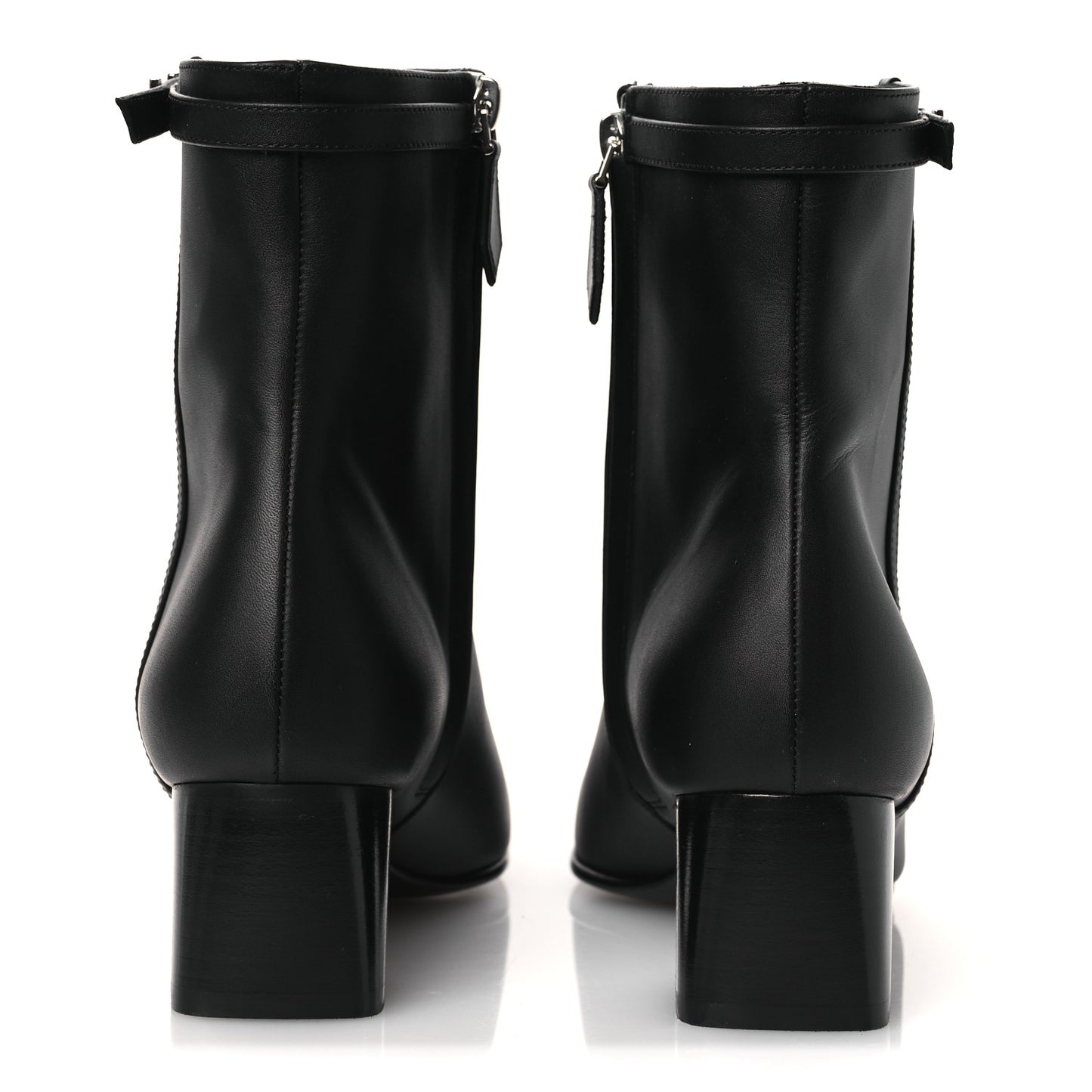 Calfskin Hommage Ankle Boots 37.5 Black