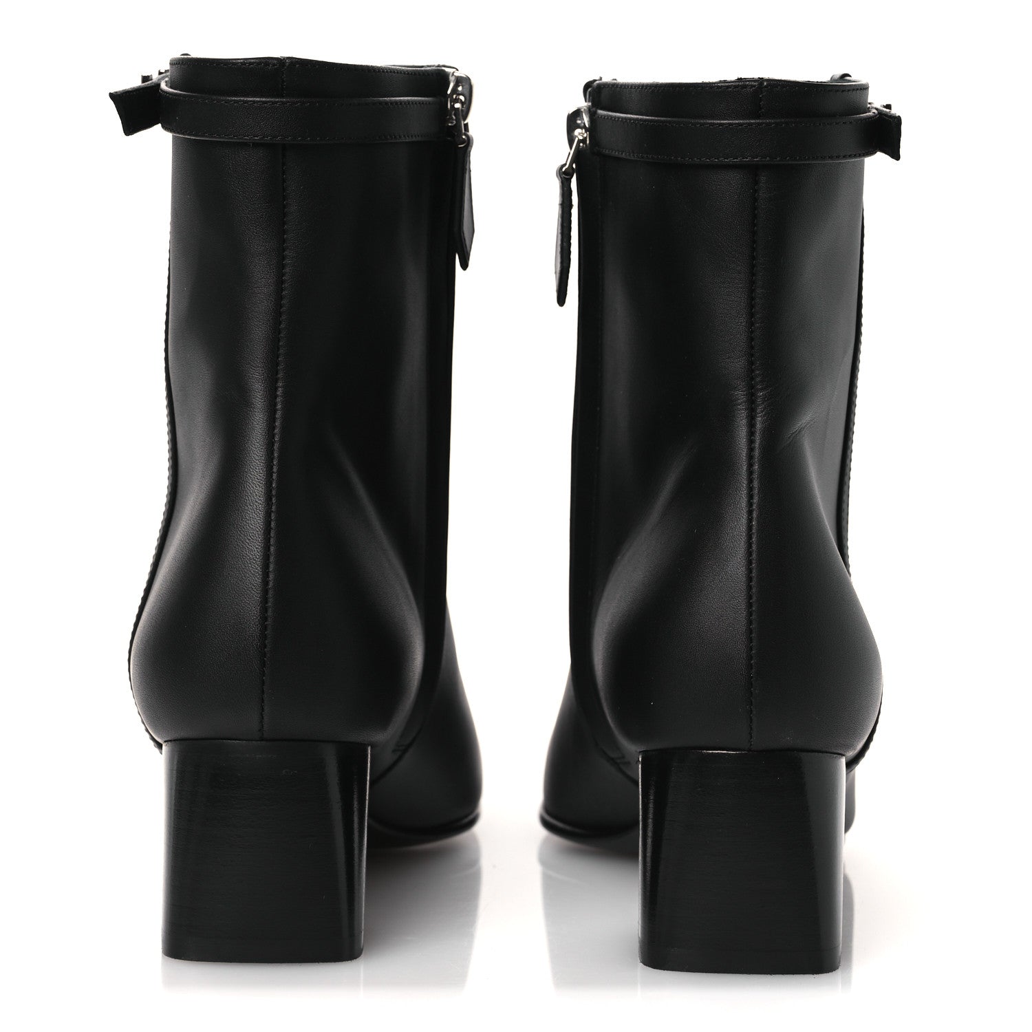 Hermes Calfskin Hommage Ankle Boots 37.5 Black 6 of 12
